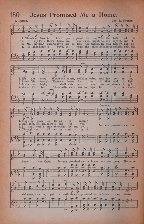 Songs of Triumph Nos. 1 and 2 Combined: 201 choice new hymns for choirs, solo singers, the home circle, etc. page 140