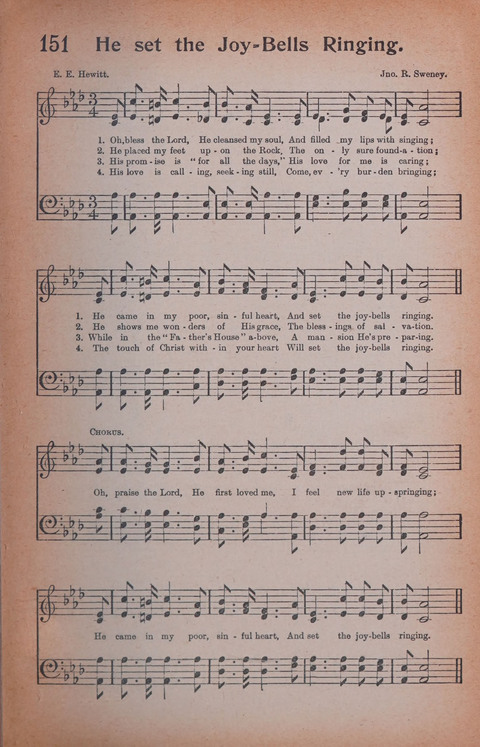 Songs of Triumph Nos. 1 and 2 Combined: 201 choice new hymns for choirs, solo singers, the home circle, etc. page 141