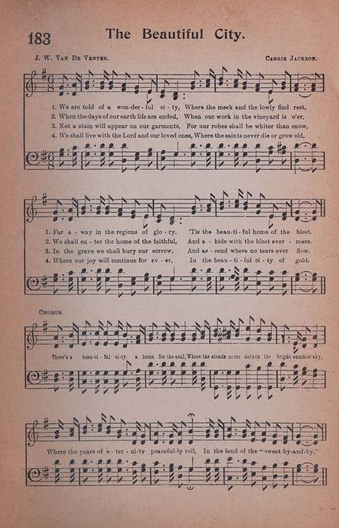 Songs of Triumph Nos. 1 and 2 Combined: 201 choice new hymns for choirs, solo singers, the home circle, etc. page 171