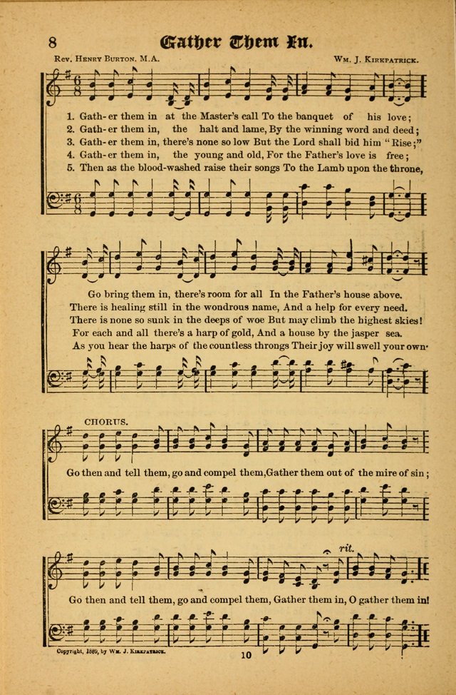 The Silver Trumpet: a collection of new and selected hymns; for use in public worship, revival services, prayer and social meetings, and Sunday schools page 10