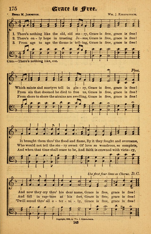 The Silver Trumpet: a collection of new and selected hymns; for use in public worship, revival services, prayer and social meetings, and Sunday schools page 143