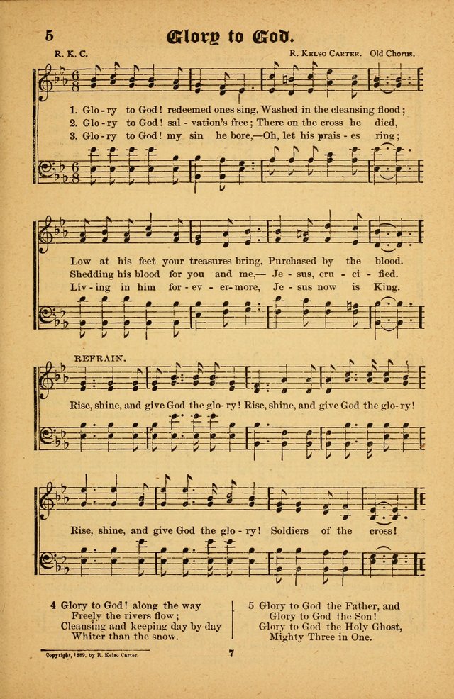 The Silver Trumpet: a collection of new and selected hymns; for use in public worship, revival services, prayer and social meetings, and Sunday schools page 7