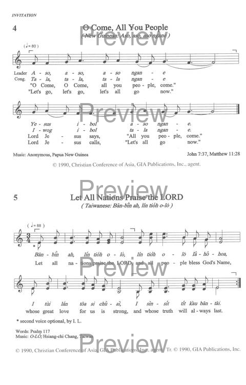 Sound the Bamboo: CCA Hymnal 2000 page 4