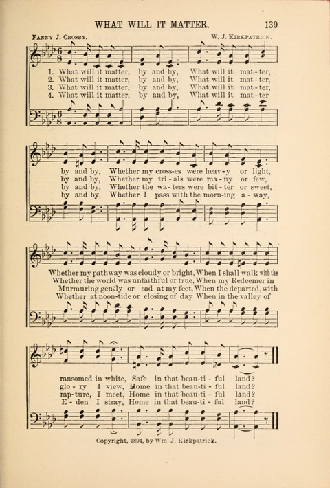 Songs Tried and Proved: for the user of prayer meetings, Sunday schools, general evangelistic work, and the home circle page 139