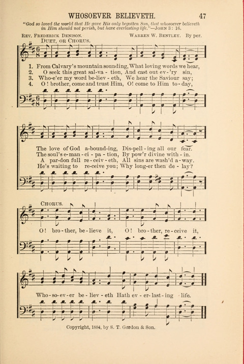 Songs Tried and Proved: for the user of prayer meetings, Sunday schools, general evangelistic work, and the home circle page 47