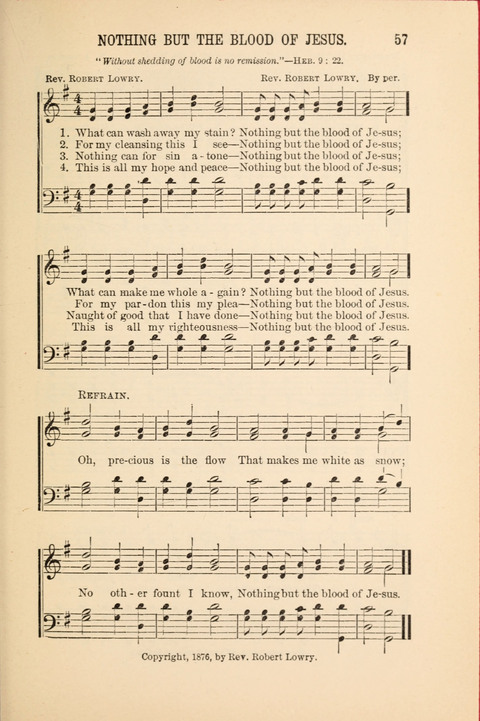 Songs Tried and Proved: for the user of prayer meetings, Sunday schools, general evangelistic work, and the home circle page 57