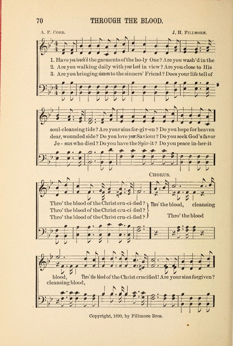 Songs Tried and Proved: for the user of prayer meetings, Sunday schools, general evangelistic work, and the home circle page 70