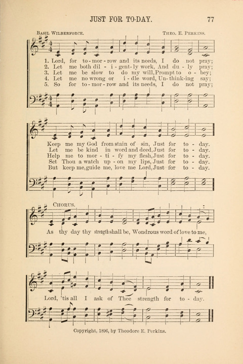 Songs Tried and Proved: for the user of prayer meetings, Sunday schools, general evangelistic work, and the home circle page 77