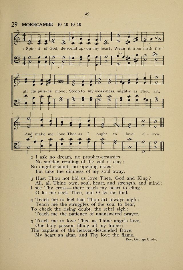 Student Volunteer Hymnal: Fourth International Convention, Toronto, 1902 page 29