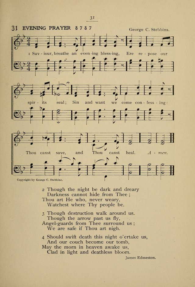 Student Volunteer Hymnal: Fourth International Convention, Toronto, 1902 page 31