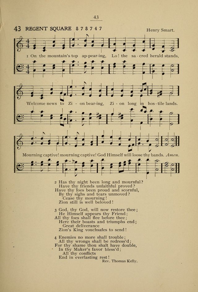 Student Volunteer Hymnal: Fourth International Convention, Toronto, 1902 page 43