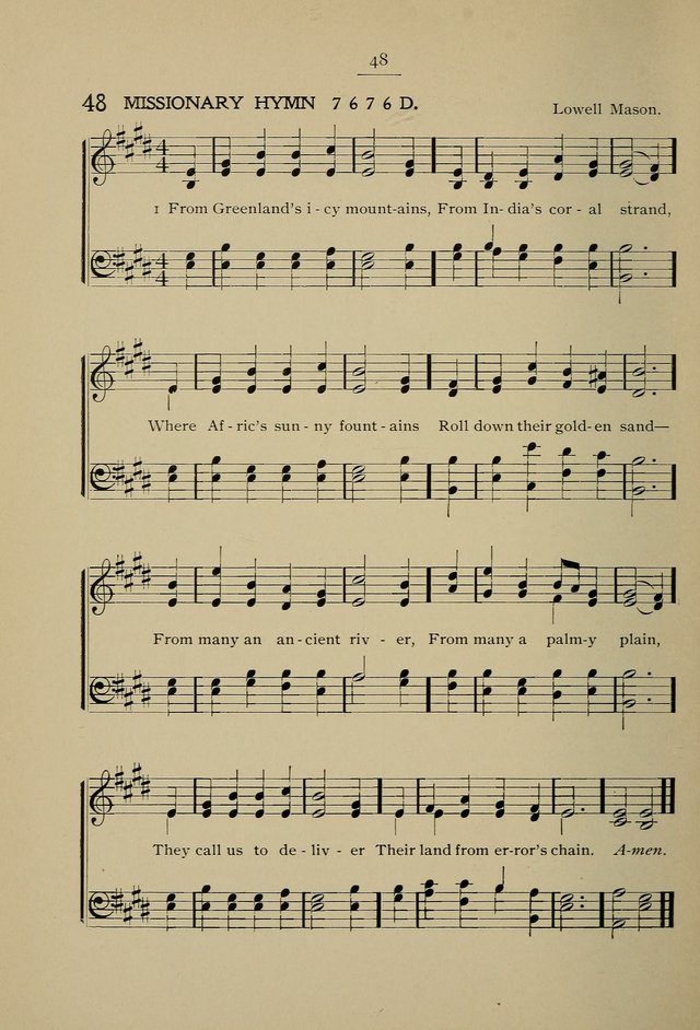 Student Volunteer Hymnal: Fourth International Convention, Toronto, 1902 page 48