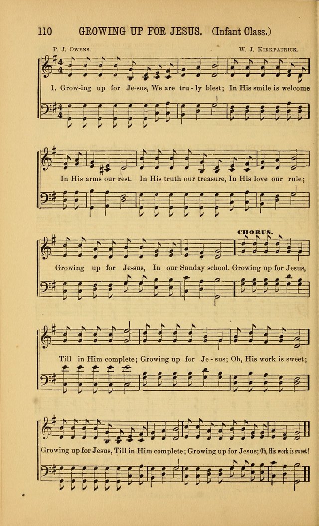 Singing on the Way: a collection of hymns and tunes for Sunday schools, social worship and congregations page 110