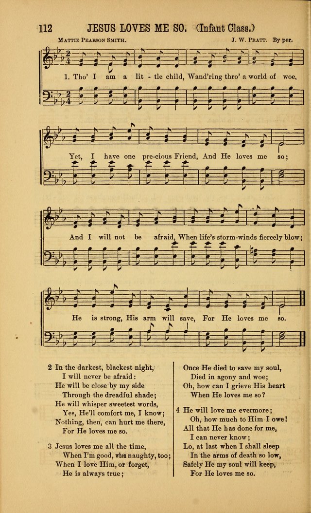 Singing on the Way: a collection of hymns and tunes for Sunday schools, social worship and congregations page 112