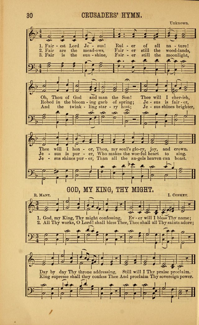 Singing on the Way: a collection of hymns and tunes for Sunday schools, social worship and congregations page 30