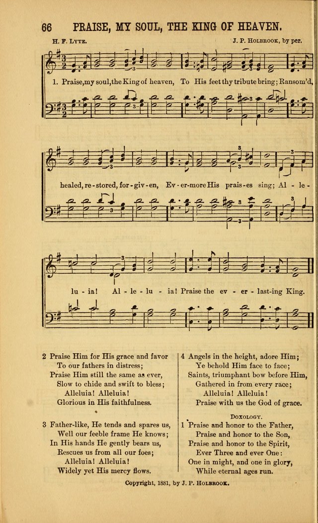 Singing on the Way: a collection of hymns and tunes for Sunday schools, social worship and congregations page 66