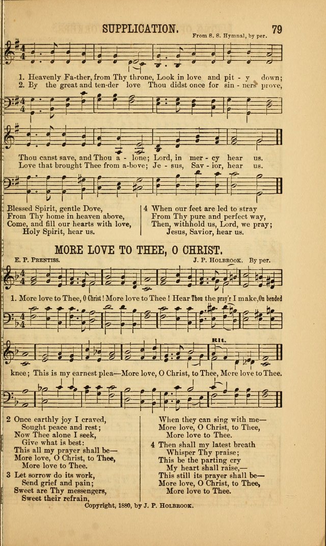 Singing on the Way: a collection of hymns and tunes for Sunday schools, social worship and congregations page 79