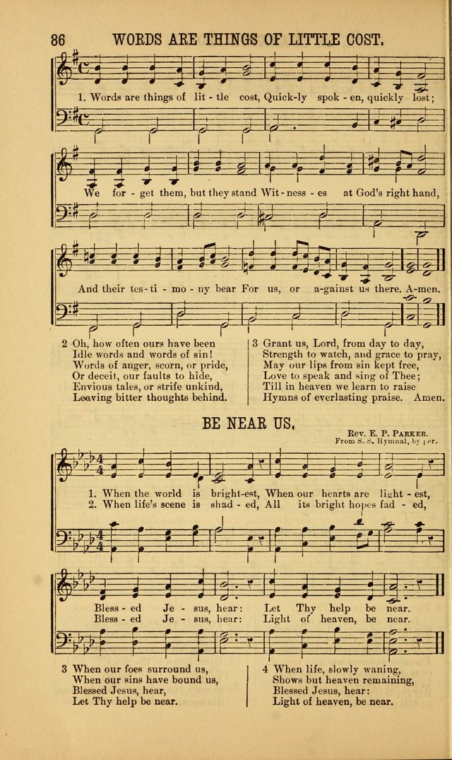 Singing on the Way: a collection of hymns and tunes for Sunday schools, social worship and congregations page 86
