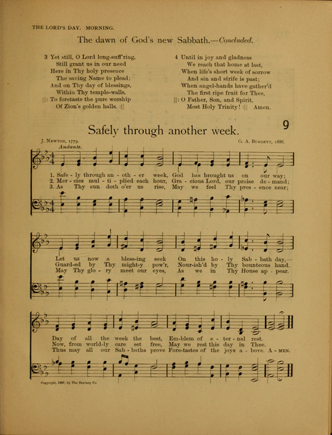 Songs of Worship: for the Sunday School page 9