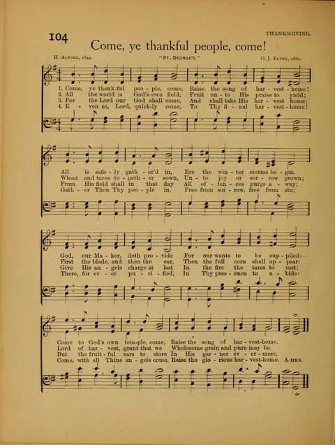 Songs of Worship: for the Sunday School page 96