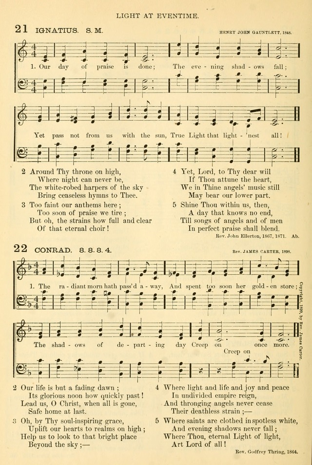Songs of Work and Worship: a collection of hymns and tunes for devotional and evangelistic meetings page 21