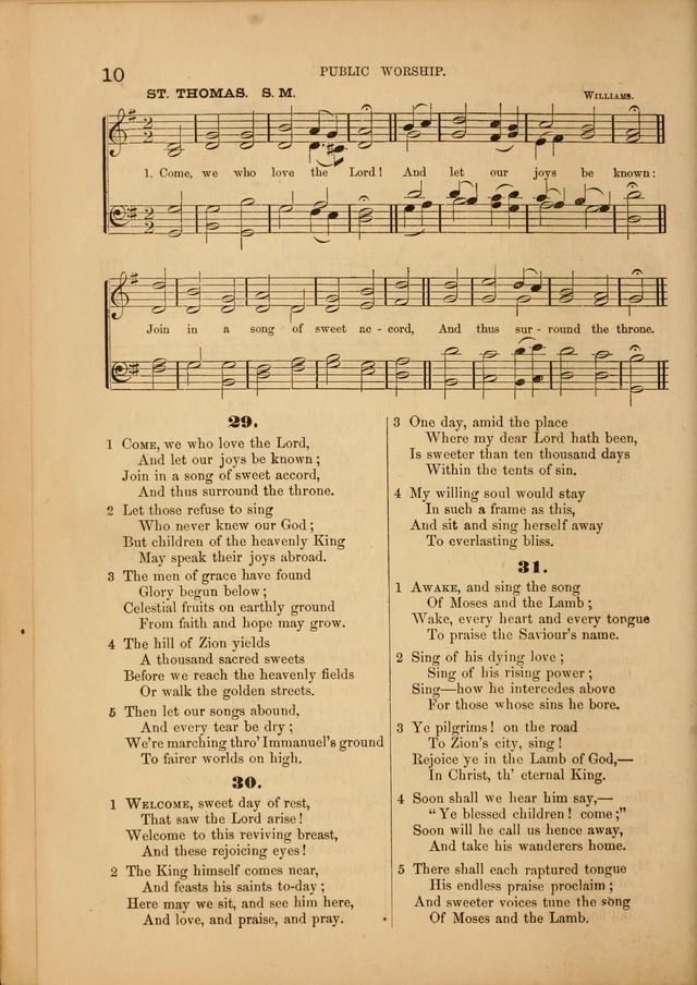 Songs of the Church: or, hymns and tunes for Christian worship page 10
