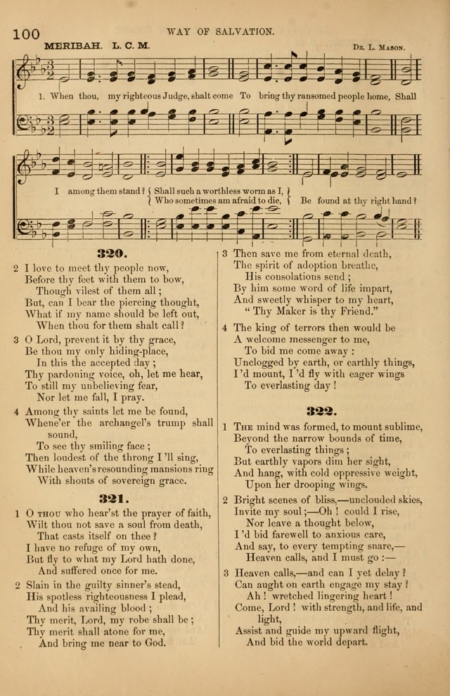 Songs of the Church: or, hymns and tunes for Christian worship page 100