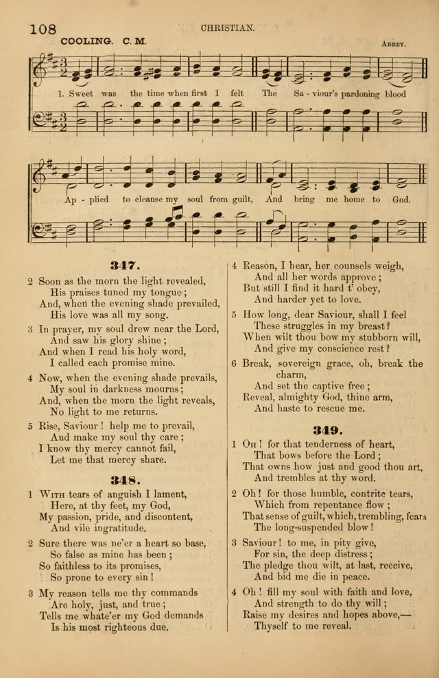 Songs of the Church: or, hymns and tunes for Christian worship page 108