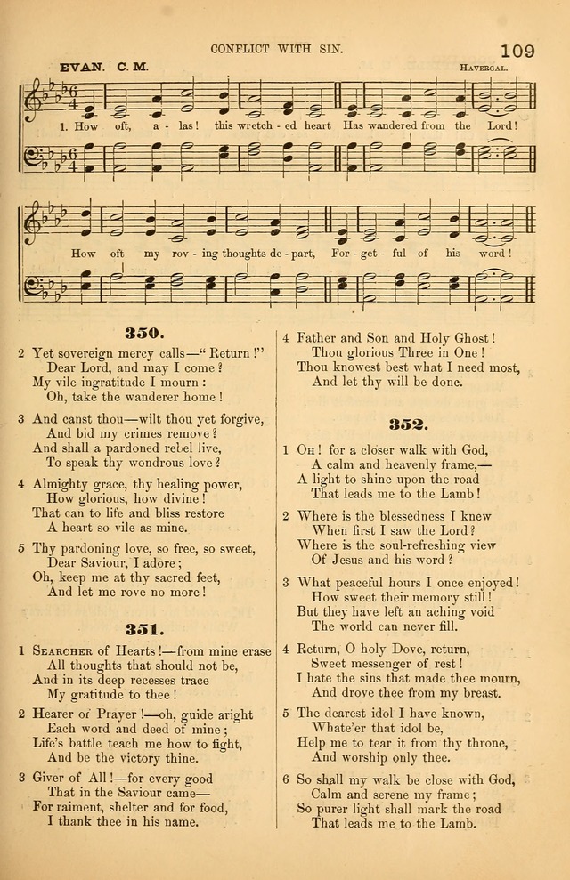 Songs of the Church: or, hymns and tunes for Christian worship page 109