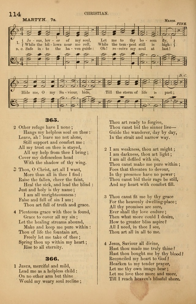 Songs of the Church: or, hymns and tunes for Christian worship page 114
