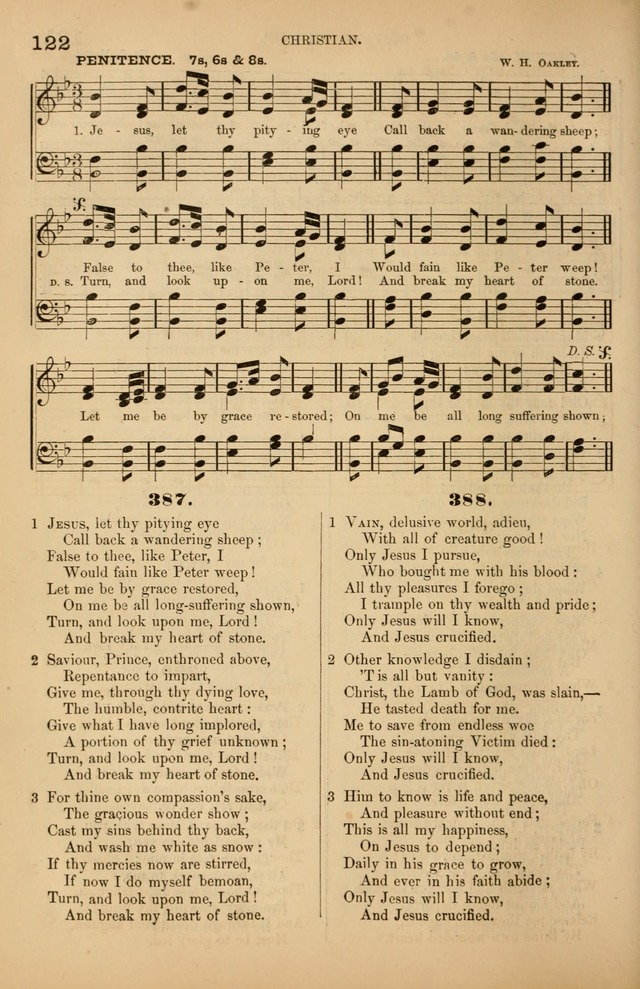 Songs of the Church: or, hymns and tunes for Christian worship page 122