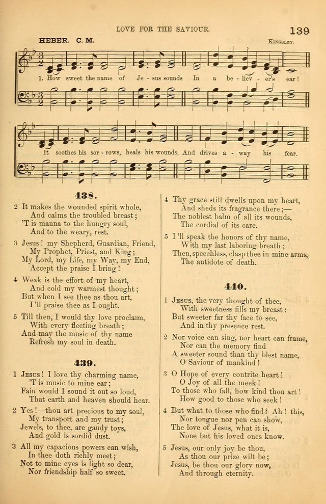 Songs of the Church: or, hymns and tunes for Christian worship page 139