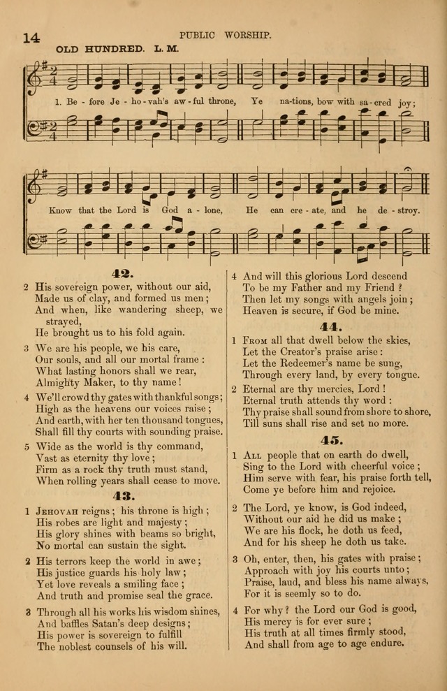 Songs of the Church: or, hymns and tunes for Christian worship page 14