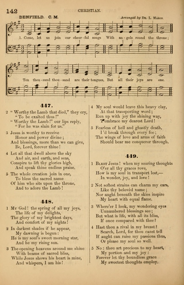 Songs of the Church: or, hymns and tunes for Christian worship page 142