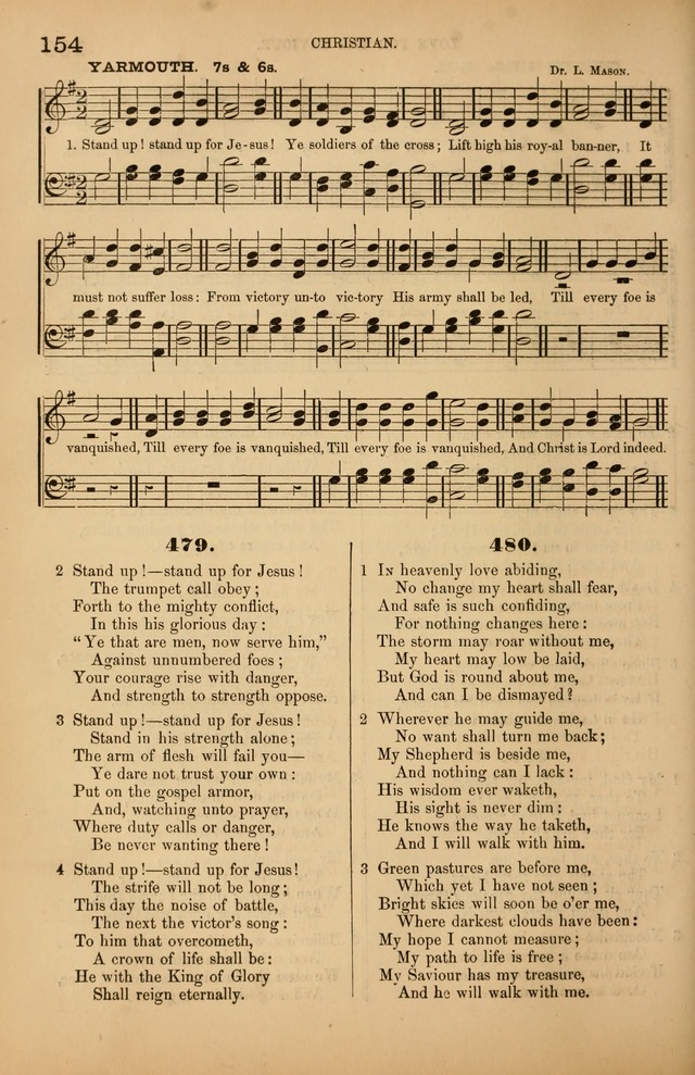 Songs of the Church: or, hymns and tunes for Christian worship page 154