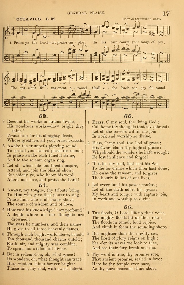 Songs of the Church: or, hymns and tunes for Christian worship page 17