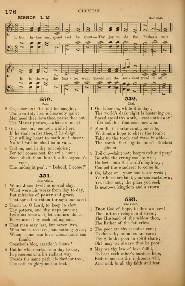 Songs of the Church: or, hymns and tunes for Christian worship page 176