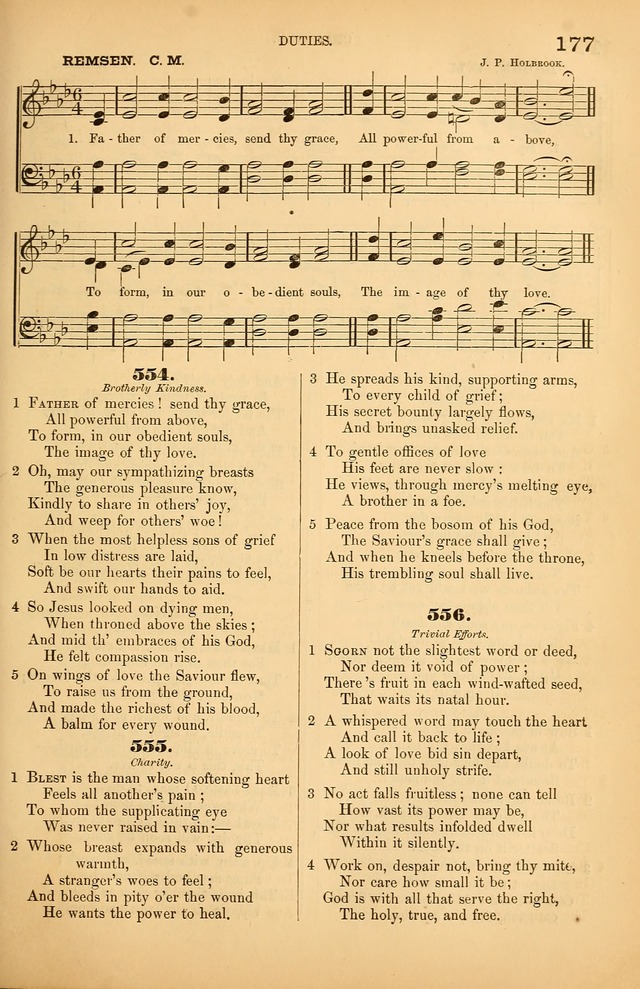 Songs of the Church: or, hymns and tunes for Christian worship page 177