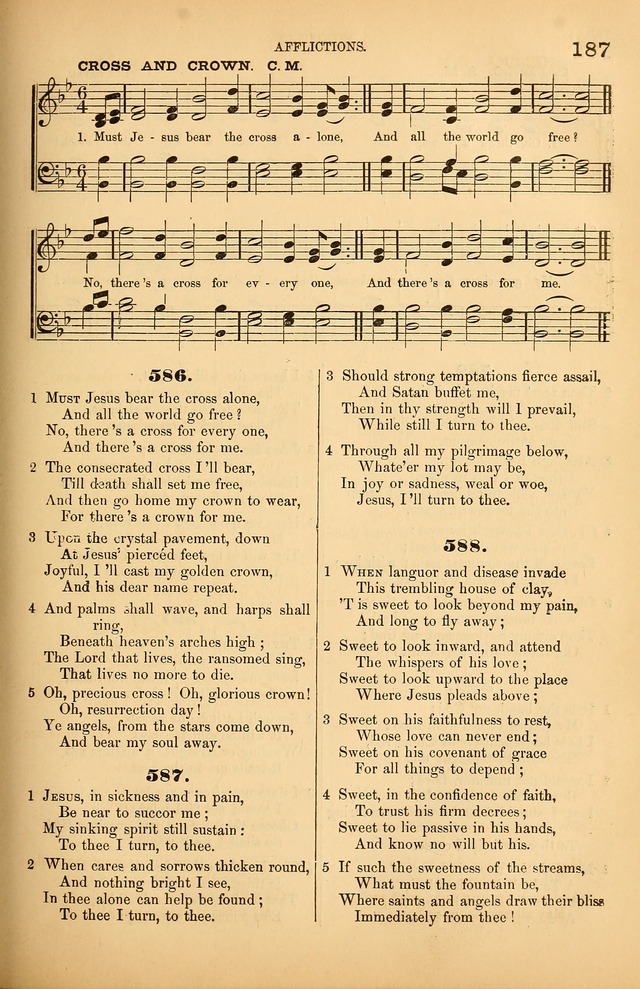 Songs of the Church: or, hymns and tunes for Christian worship page 187