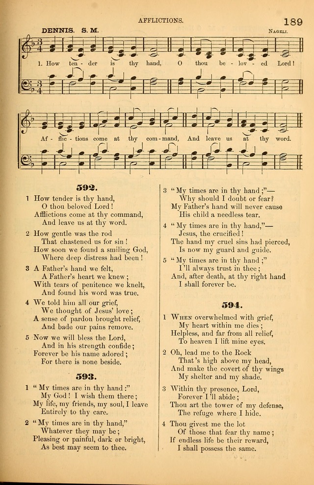 Songs of the Church: or, hymns and tunes for Christian worship page 189