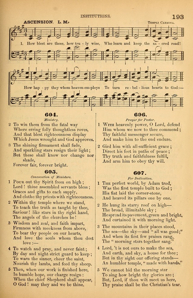 Songs of the Church: or, hymns and tunes for Christian worship page 193