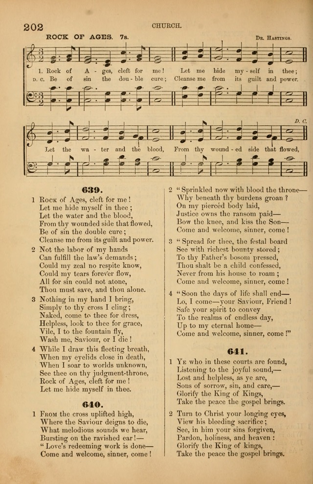 Songs of the Church: or, hymns and tunes for Christian worship page 202