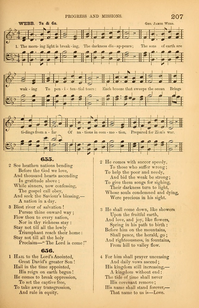 Songs of the Church: or, hymns and tunes for Christian worship page 207