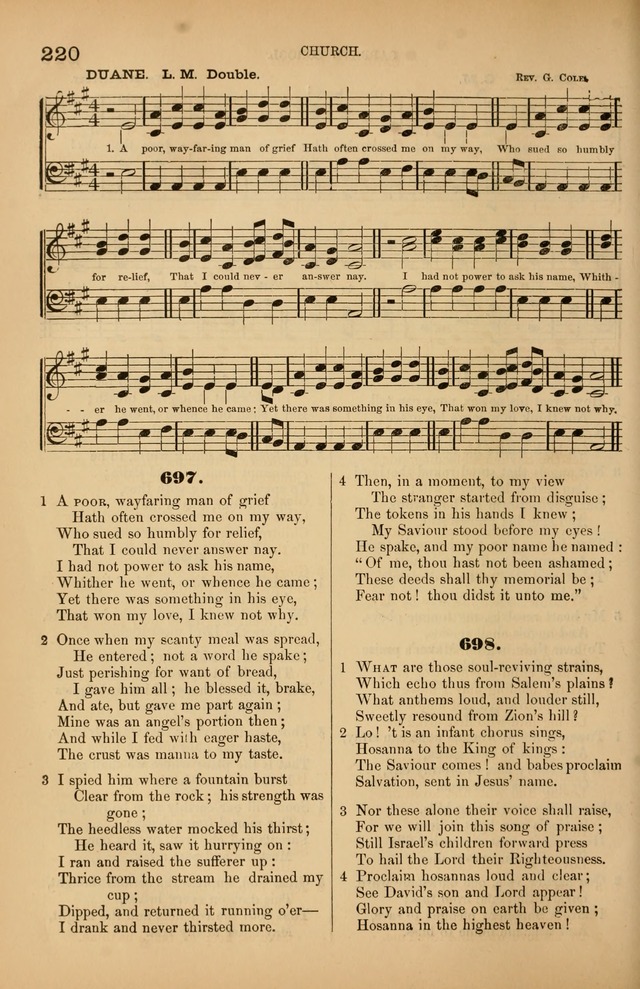 Songs of the Church: or, hymns and tunes for Christian worship page 220