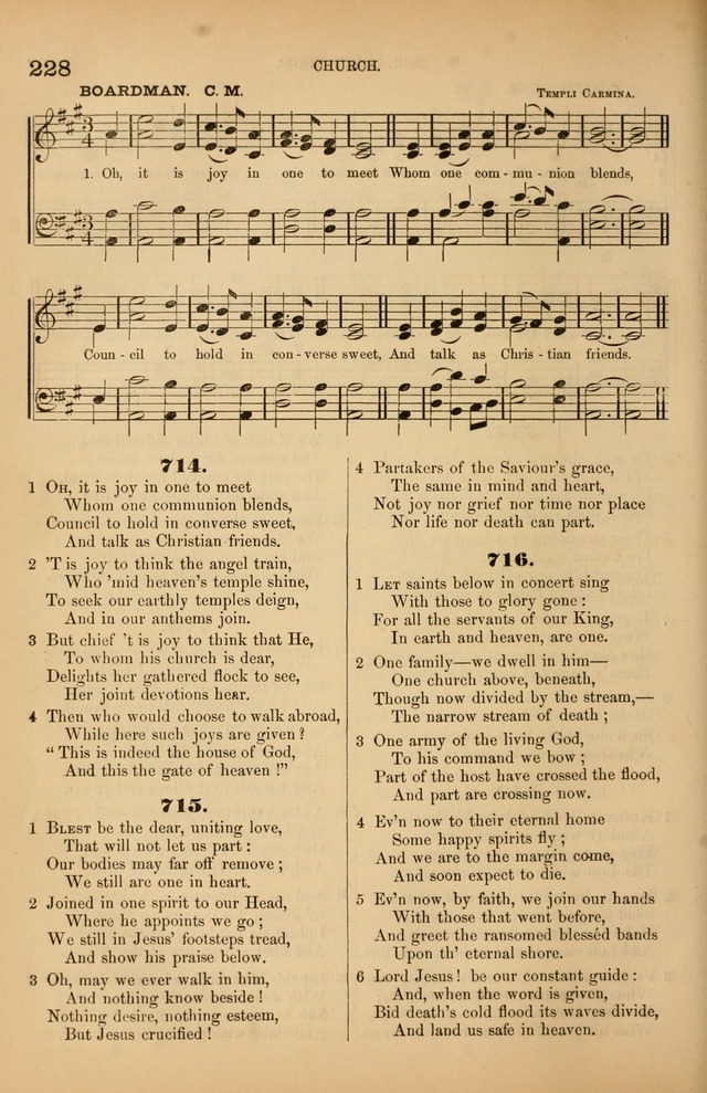 Songs of the Church: or, hymns and tunes for Christian worship page 228