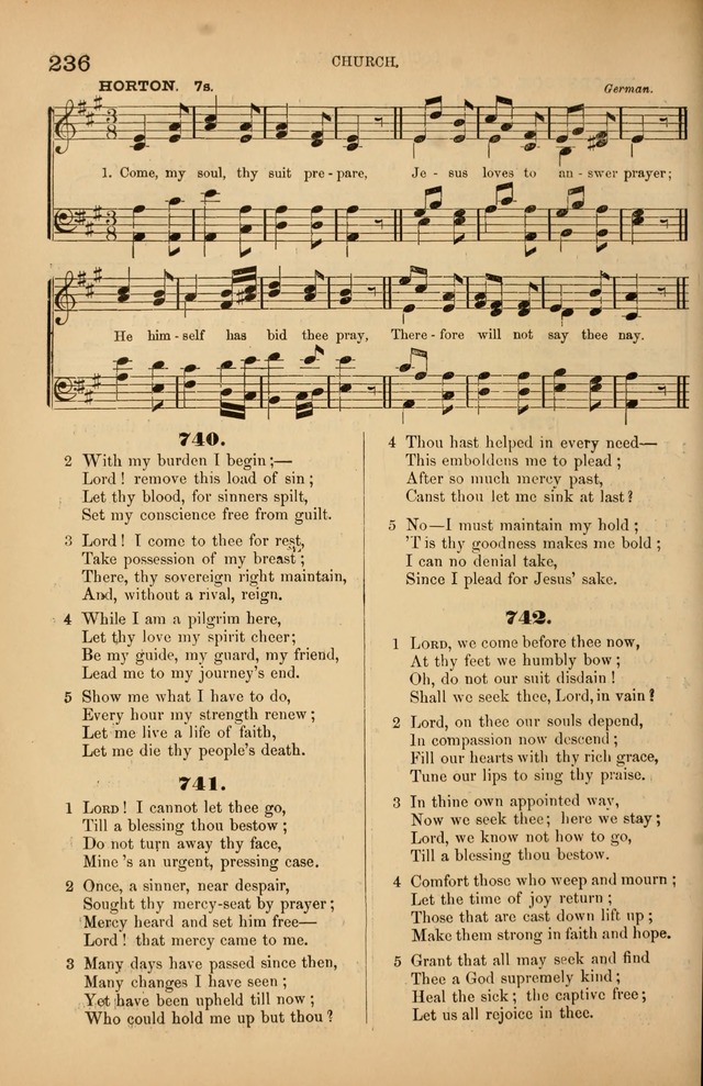 Songs of the Church: or, hymns and tunes for Christian worship page 236