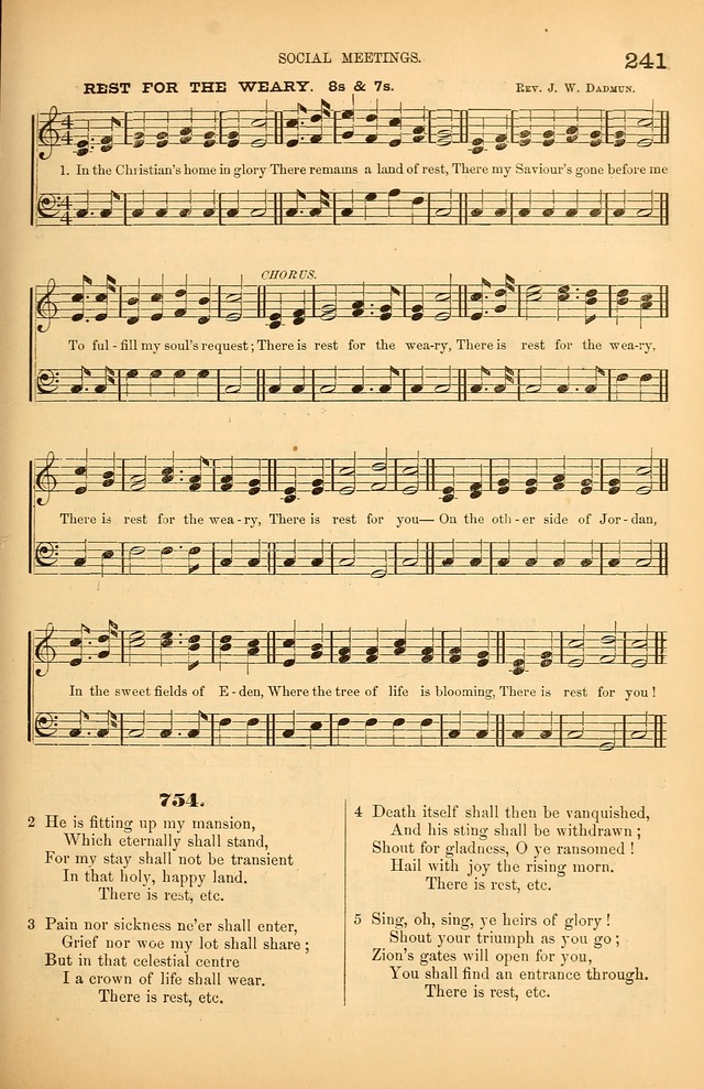 Songs of the Church: or, hymns and tunes for Christian worship page 241