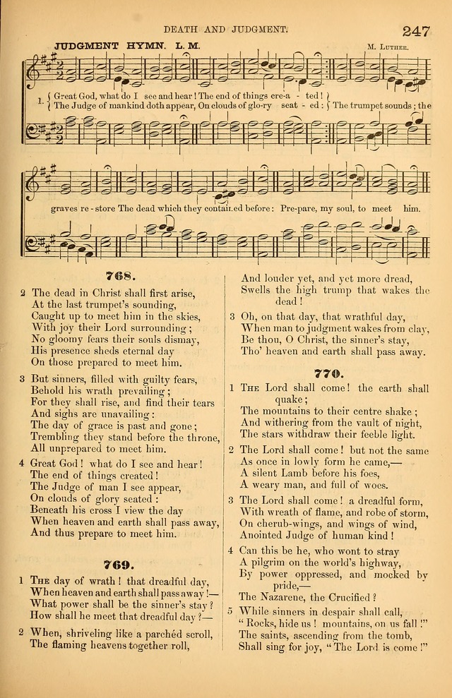 Songs of the Church: or, hymns and tunes for Christian worship page 247