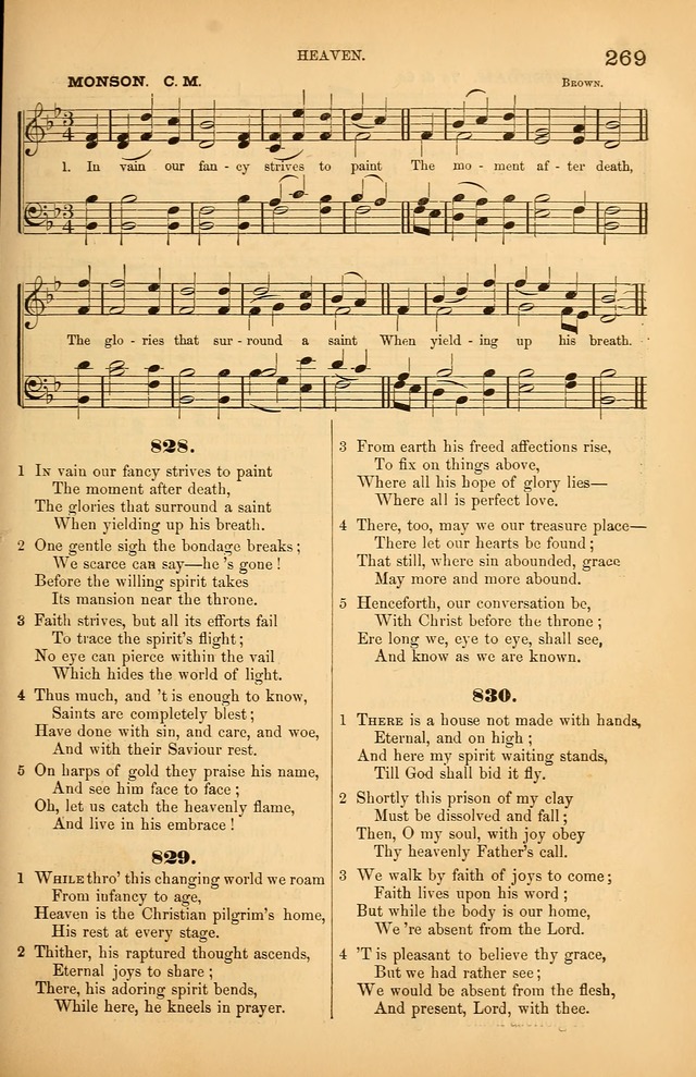 Songs of the Church: or, hymns and tunes for Christian worship page 269