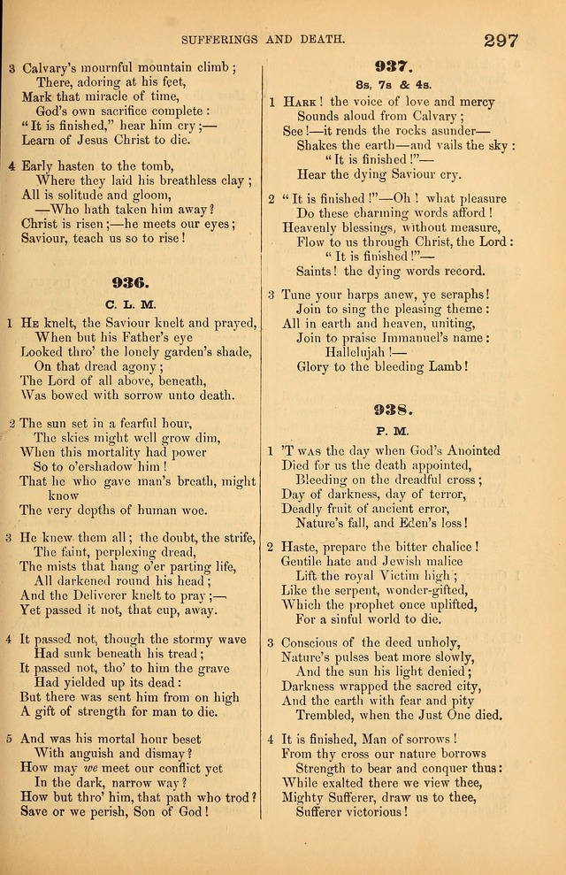 Songs of the Church: or, hymns and tunes for Christian worship page 297